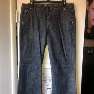 Kut From the Kloth Flare Dark Blue Jeans Sz 14